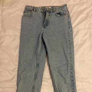 Zara Straight Mom Jeans (Blue)
